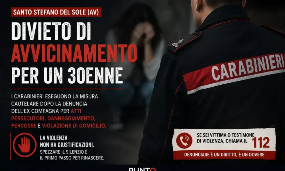 santo stefano del sole divieto di avvicinamento per un 30enne denunciato dall8217ex compagna da Puntomagazine.it santo stefano del sole divieto di avvicinamento per un 30enne denunciato dall8217ex compagna