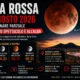 eclissi lunare luna rossa Napoli