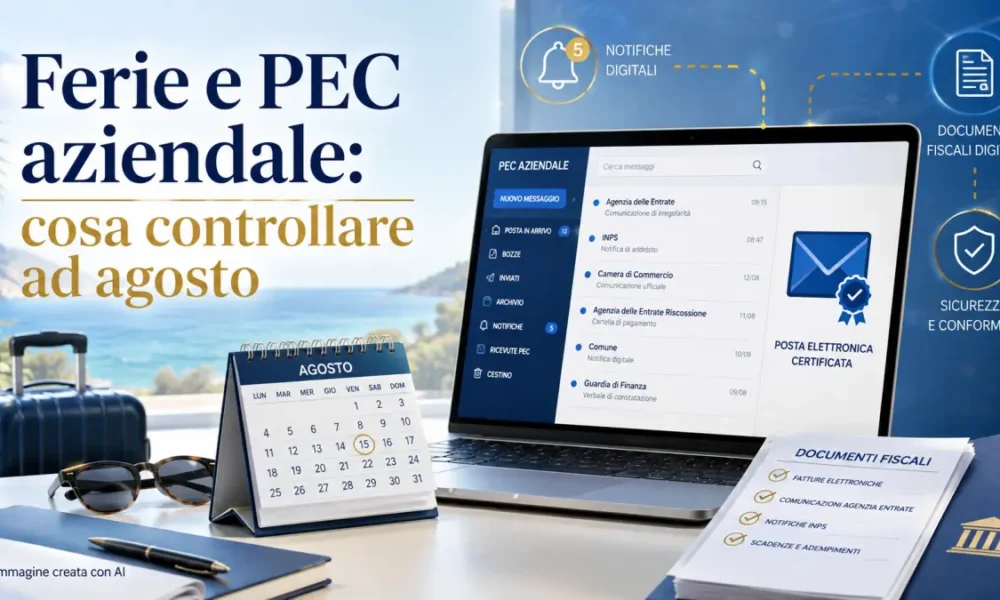 ferie e pec aziendale