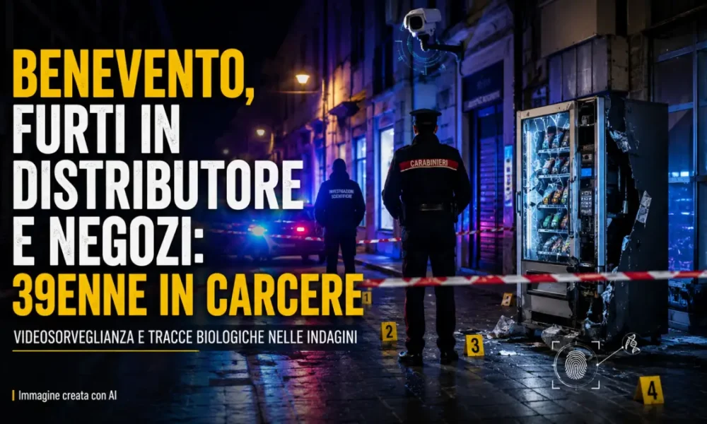 benevento furti in distributore e negozi 39enne finisce in carcere da Puntomagazine.it benevento furti in distributore e negozi 39enne finisce in carcere