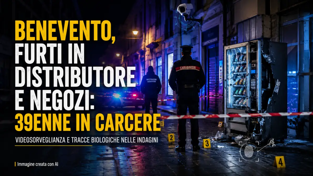 furti Benevento 39enne in carcere