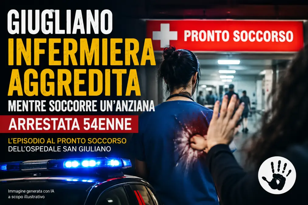 infermiera aggredita a Giugliano in Campania
