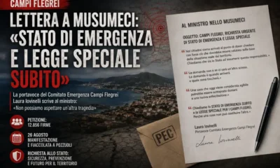 lettera musumeci comitato emergenza campi flegrei