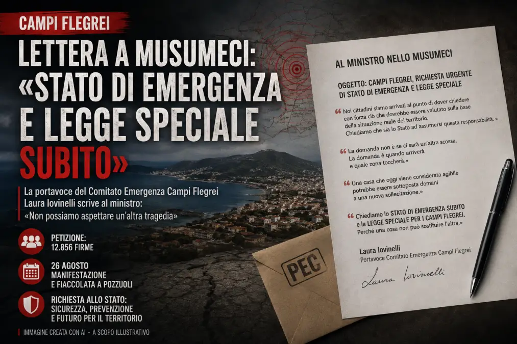 lettera musumeci comitato emergenza campi flegrei