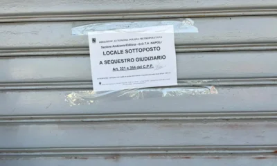 locale sequestrato polizia metropolitana agosto 2026