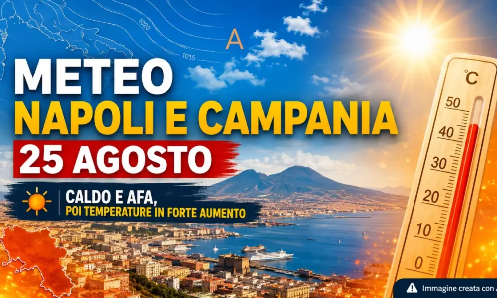 meteo napoli e campania 25 agosto caldo e afa poi temperature in forte aumento da Puntomagazine.it meteo napoli e campania 25 agosto caldo e afa poi temperature in forte aumento