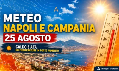 meteo Napoli 25 agosto