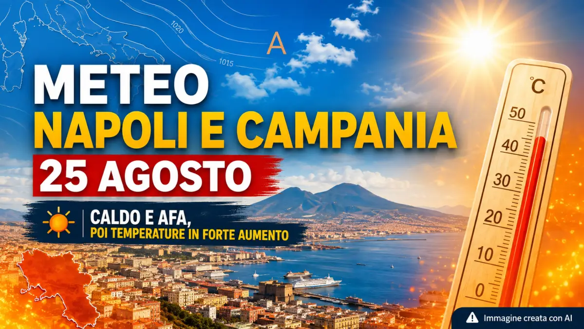 meteo Napoli 25 agosto