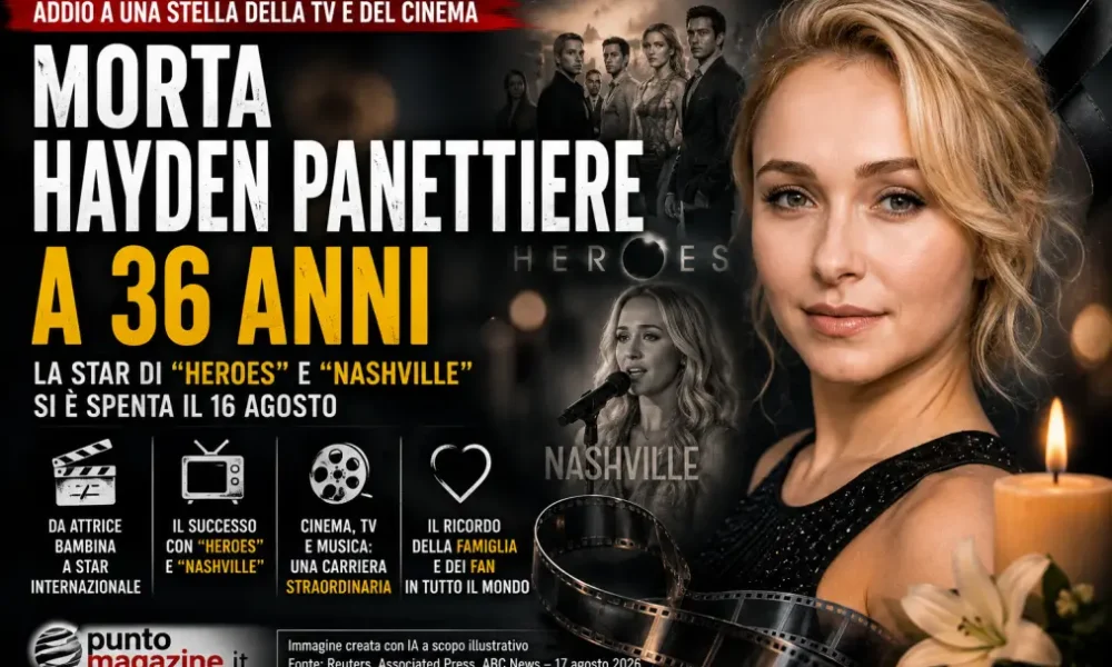 morta hayden panettiere a 36 anni addio alla star di heroes e nashville da Puntomagazine.it morta hayden panettiere a 36 anni addio alla star di heroes e nashville