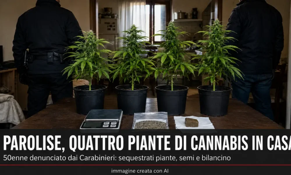 parolise quattro piante di cannabis in casa denunciato un 50enne da Puntomagazine.it parolise quattro piante di cannabis in casa denunciato un 50enne