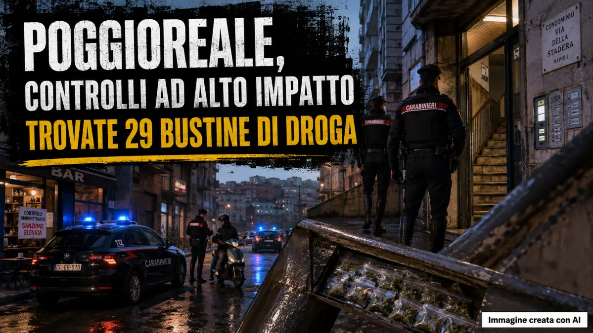 poggioreale controlli alto impatto droga