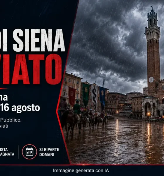 rinvio palio di siena di agosto 2026