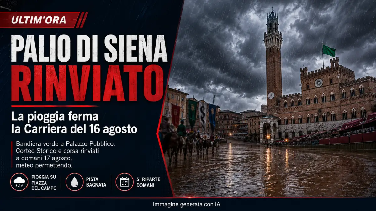 rinvio palio di siena di agosto 2026