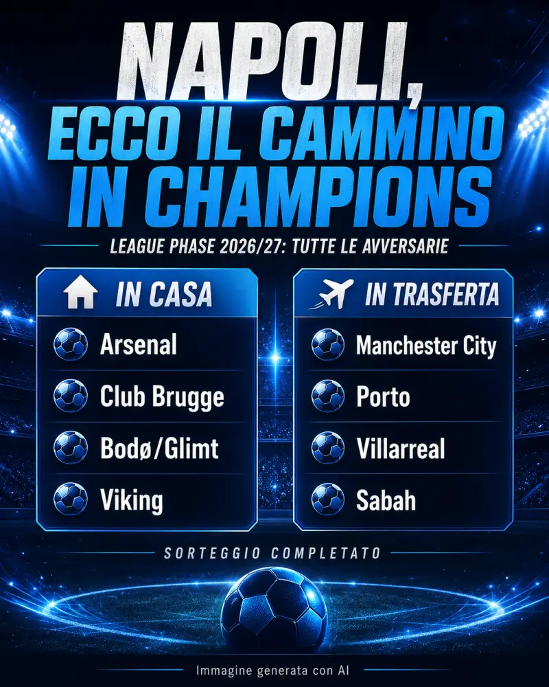 sorteggio Napoli Champions 2026