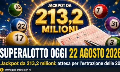 superenalotto 22 agosto 2026