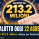 superenalotto 22 agosto 2026