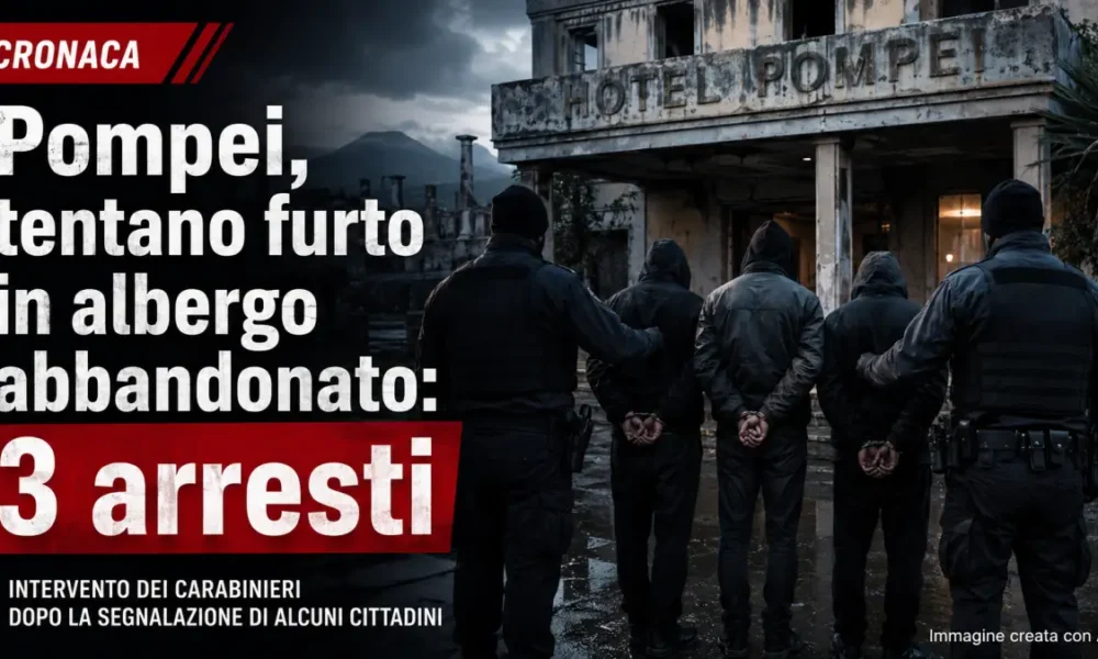 tentato furto albergo Pompei