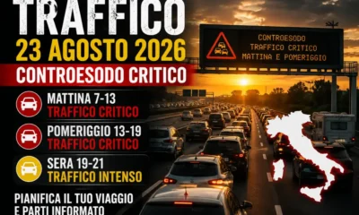traffico 23 agosto 2026
