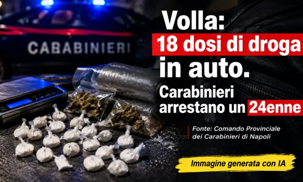 volla 18 dosi di droga carabinieri