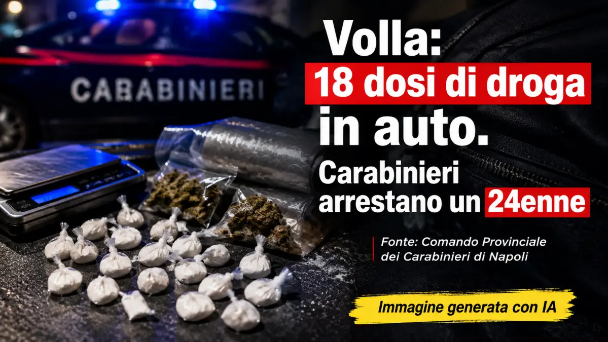 volla 18 dosi di droga carabinieri
