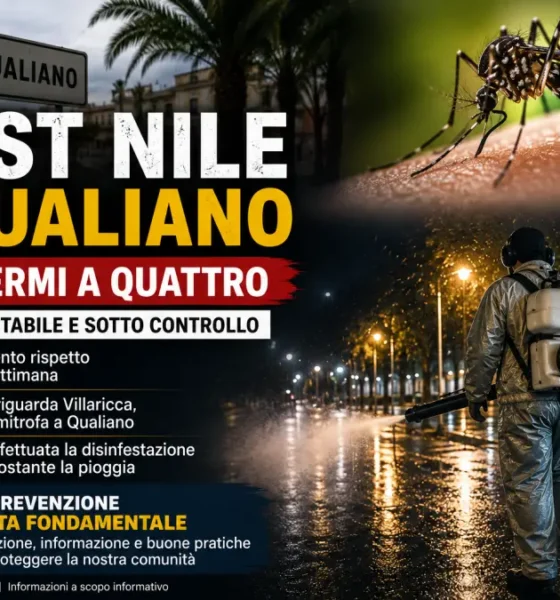 west nile qualiano casi fermi a 4