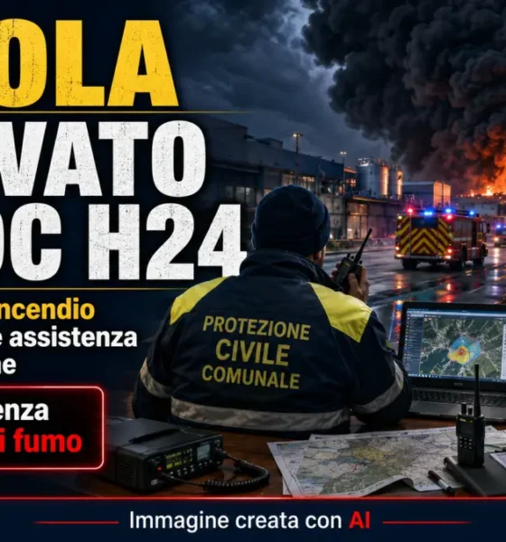 Airola attivato COC dopo incendio