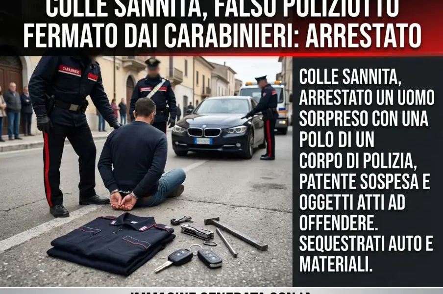 colle sannita falso poliziotto fermato dai carabinieri arrestato da Puntomagazine.it colle sannita falso poliziotto fermato dai carabinieri arrestato