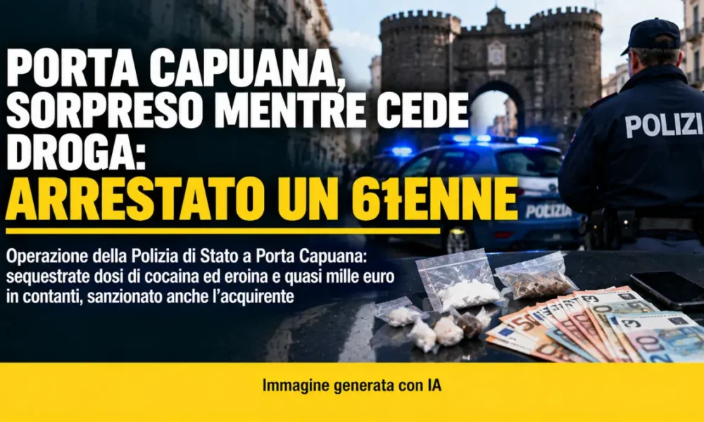 porta capuana sorpreso mentre cede droga arrestato un 61enne da Puntomagazine.it porta capuana sorpreso mentre cede droga arrestato un 61enne