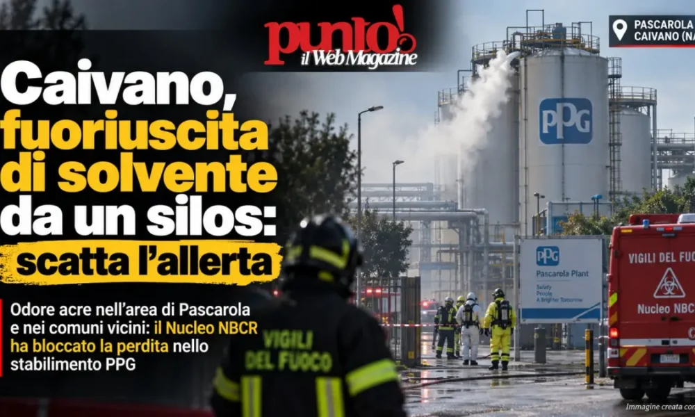caivano fuoriuscita di solvente da un silos scatta l8217allerta da Puntomagazine.it caivano fuoriuscita di solvente da un silos scatta l8217allerta