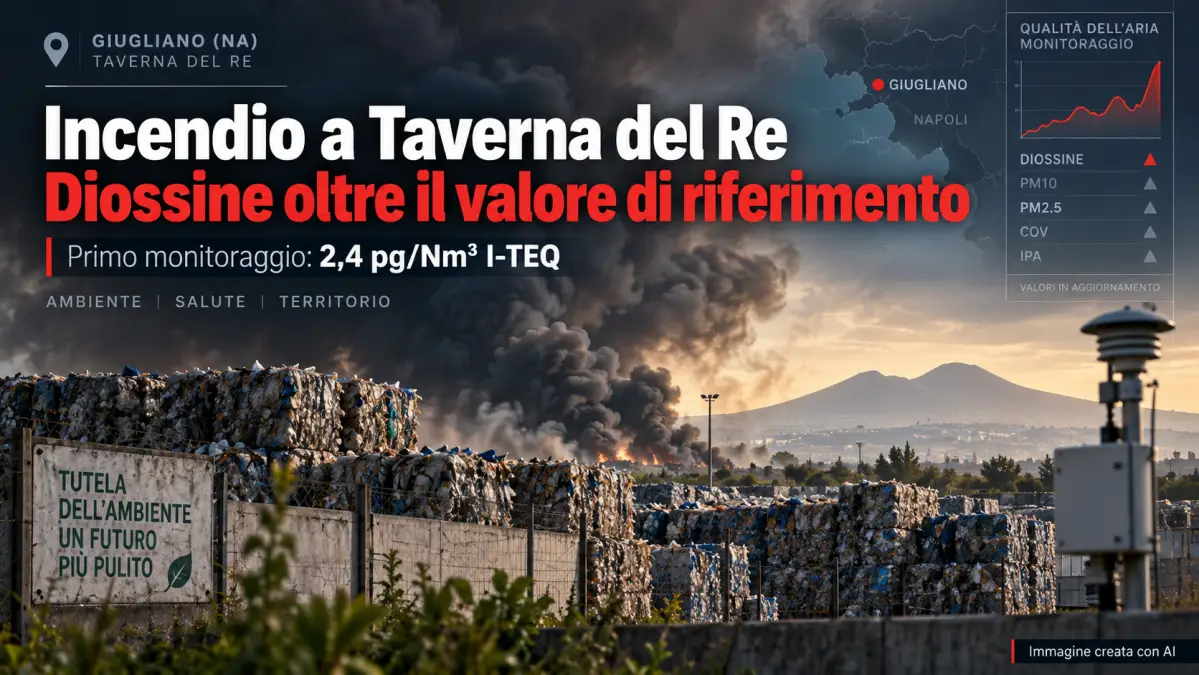 Giugliano incendio taverna del re dati ARPAC