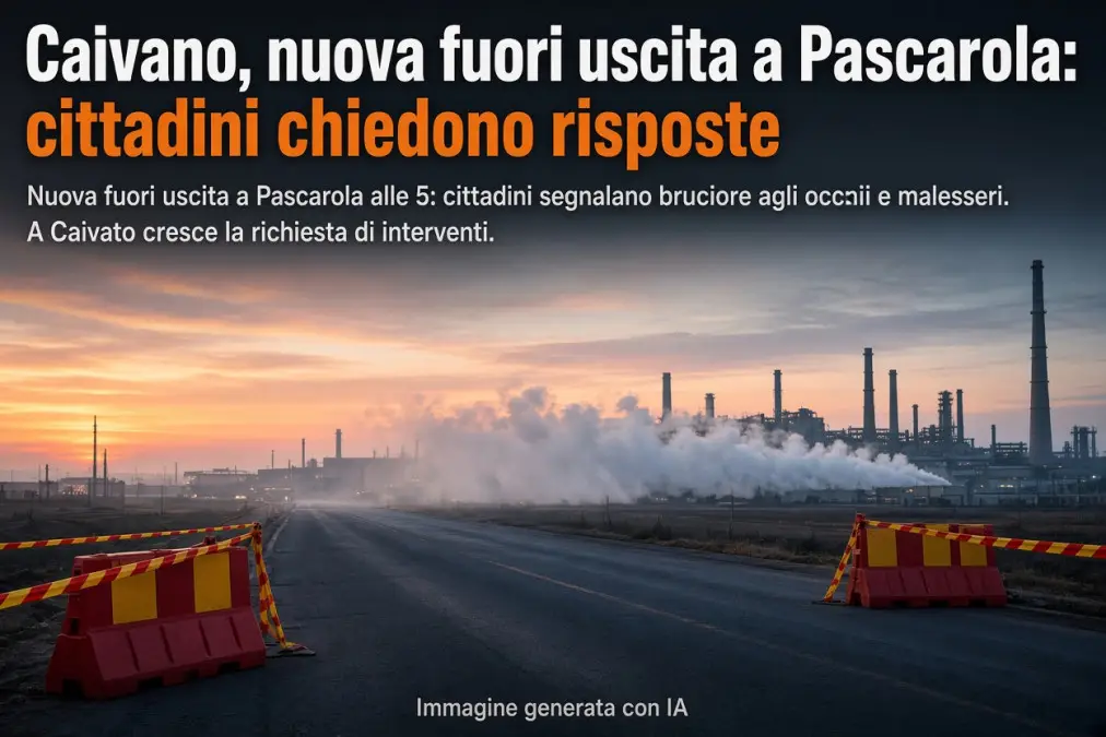 Nuova fuoriuscita a Pascarola - immagine generata da IA