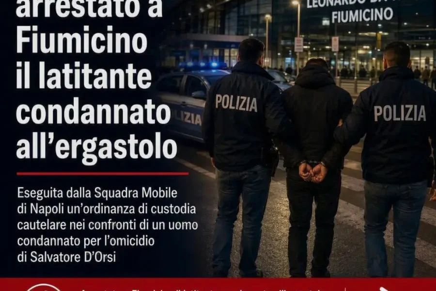 omicidio d8217orsi arrestato a fiumicino il latitante condannato all8217ergastolo da Puntomagazine.it omicidio d8217orsi arrestato a fiumicino il latitante condannato all8217ergastolo