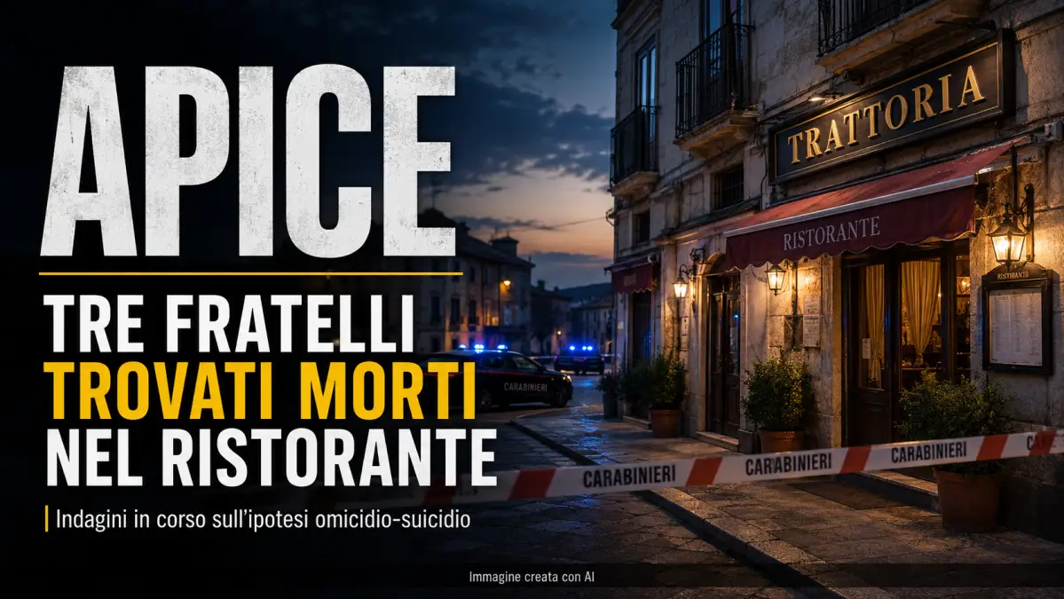 apice trovati tre fratelli morti