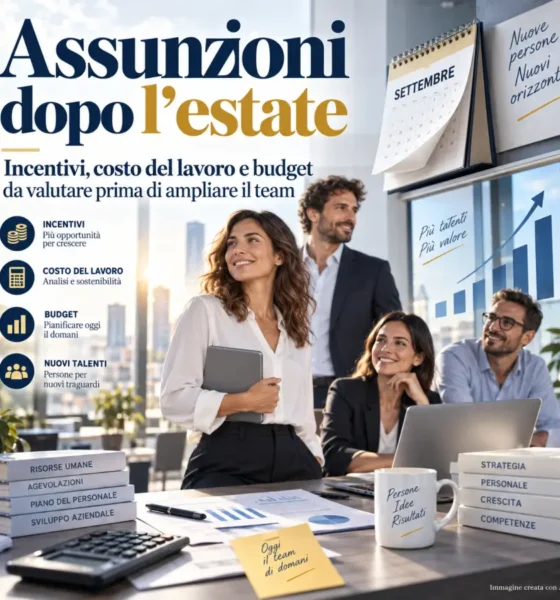 assunzioni dopo l'estate