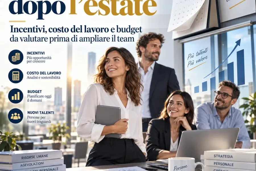 assunzioni dopo l8217estate incentivi costo del lavoro e budget da valutare prima di ampliare il team da Puntomagazine.it assunzioni dopo l8217estate incentivi costo del lavoro e budget da valutare prima di ampliare il team