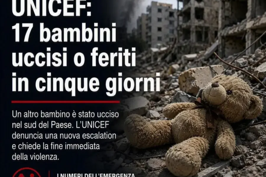 libano unicef 17 bambini uccisi o feriti in cinque giorni da Puntomagazine.it libano unicef 17 bambini uccisi o feriti in cinque giorni