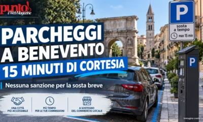 benevento parcheggio 15 minuti cortesia