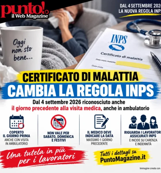 cambia certificato malattia INPS