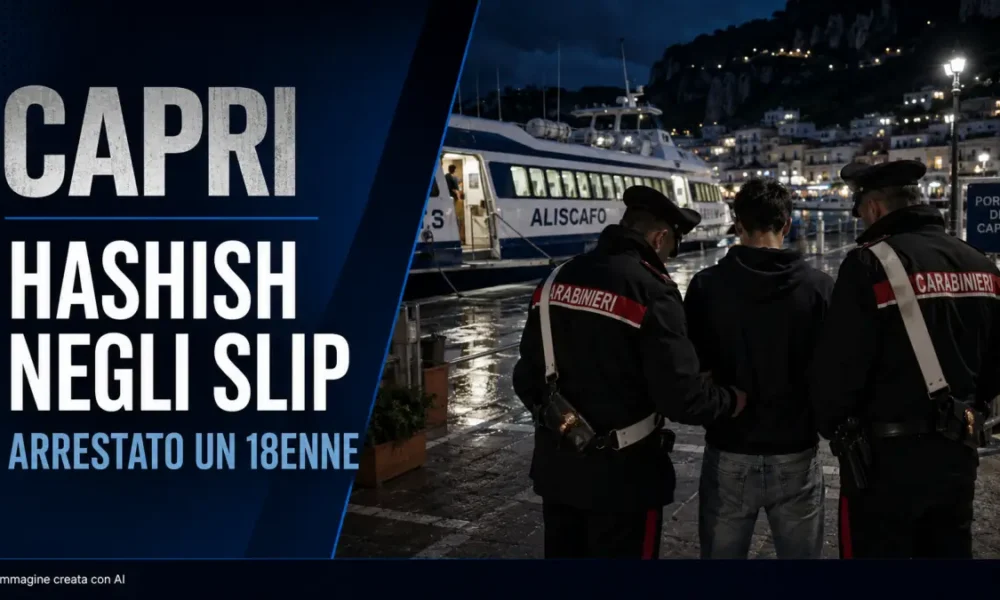 capri hashish nascosta negli slip arrestato un 18enne appena sbarcato al porto da Puntomagazine.it capri hashish nascosta negli slip arrestato un 18enne appena sbarcato al porto
