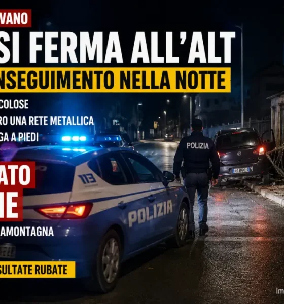 cardito inseguimento polizia