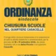 casacelle giugliano proroga chiusura scuole incendio