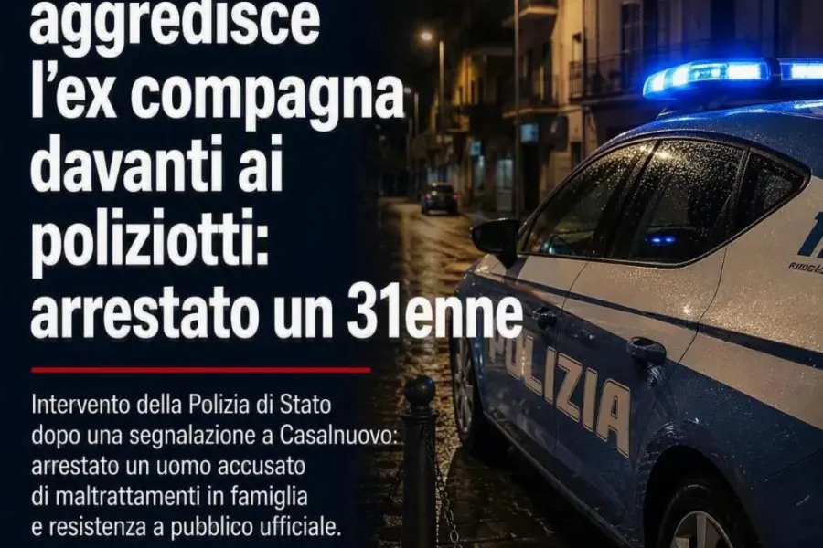 casalnuovo aggredisce l8217ex compagna davanti ai poliziotti arrestato un 31enne da Puntomagazine.it casalnuovo aggredisce l8217ex compagna davanti ai poliziotti arrestato un 31enne