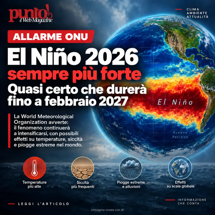 el nino sempre più forte