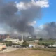 Incendio a Giugliano - colonna di fumo che copre un'intera area