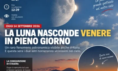 Luna occulta Venere