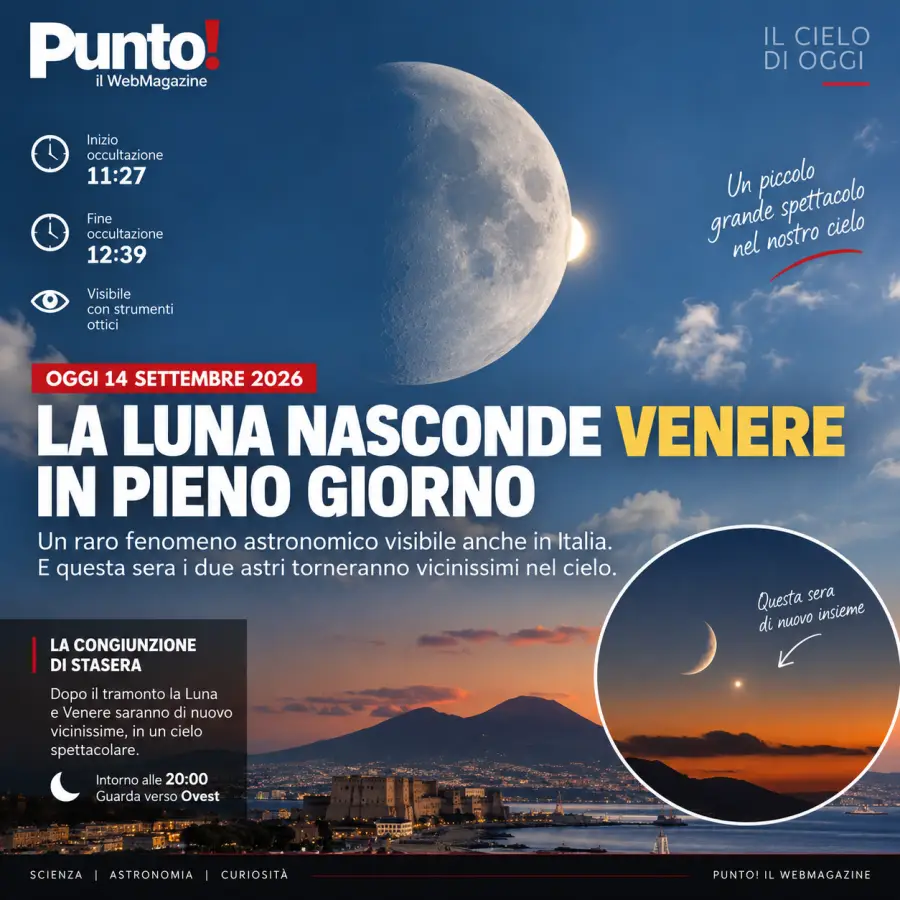 Luna occulta Venere