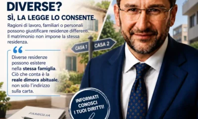 marito e moglio possono avere residenze diverse avv mancino