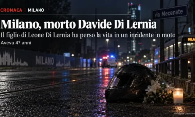 milano morto davide di lernia figlio leone di lernia