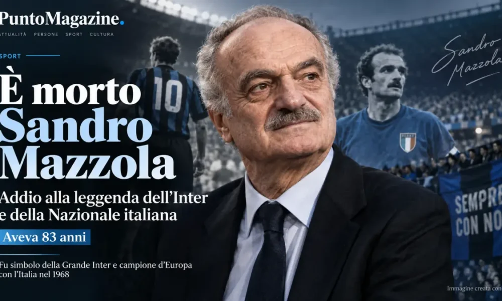 200 morto sandro mazzola addio alla leggenda dell8217inter e della nazionale italiana da Puntomagazine.it 200 morto sandro mazzola addio alla leggenda dell8217inter e della nazionale italiana