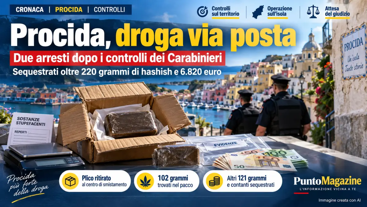 procida droga via posta